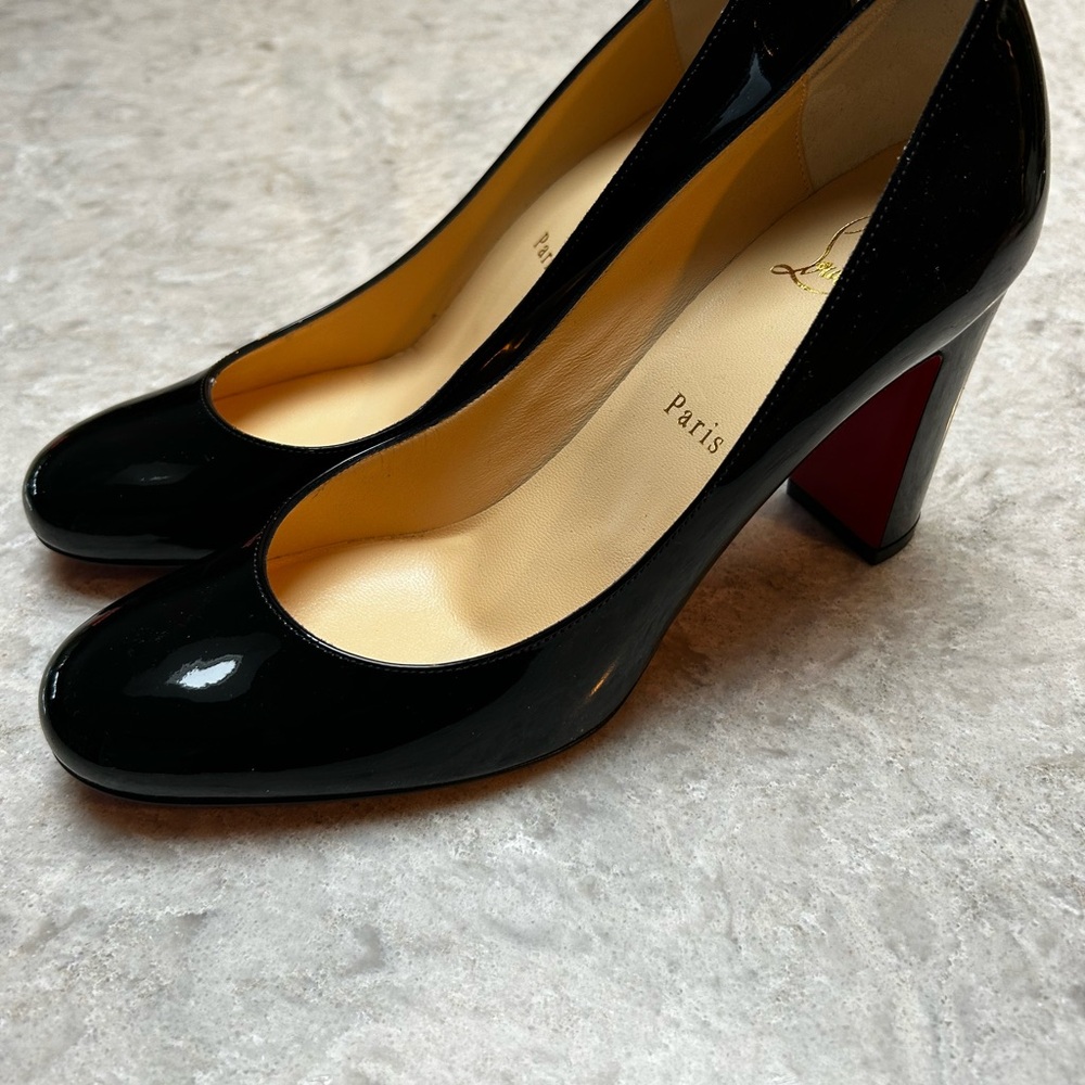 Christian Louboutin Black Patent Heels